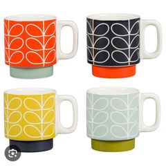 Orla kiely linear stem cups