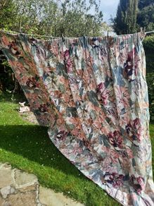 Custom Made Long Floral Curtains