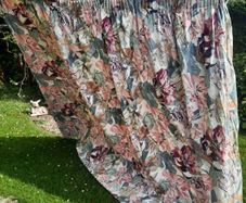 Custom Made Long Floral Curtains