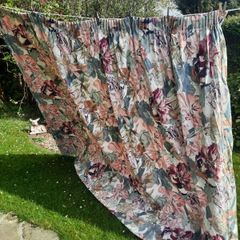 Custom Made Long Floral Curtains