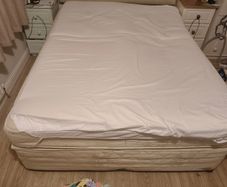 King size divan bed, mattress & topper