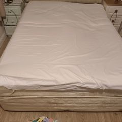 King size divan bed, mattress & topper