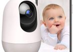 Baby Monitor WiFi Dog Pet Camera Indoor,360-degree Wireless IP Camera,1080P Home Security Camera,Motion Tracking,Night Vision,Works with Alexa