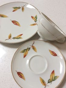 CH Field Haviland Limoges France Porcelain matching cup, saucer and side plate - excellent condition