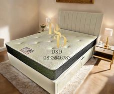 Small Double Cream Divan Bed