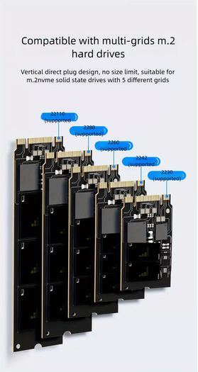 USB3. 2 Dual Disk NVME/SATA Dual Protocol Hard Drive Enclosure, Basic Offline Cloning and Copying Machine, Convenient External Storage, Quick Switching, Office Assistant, Suitable as a Gift, Data Cloning Machine, Fast File Transfer, Stylish Storage