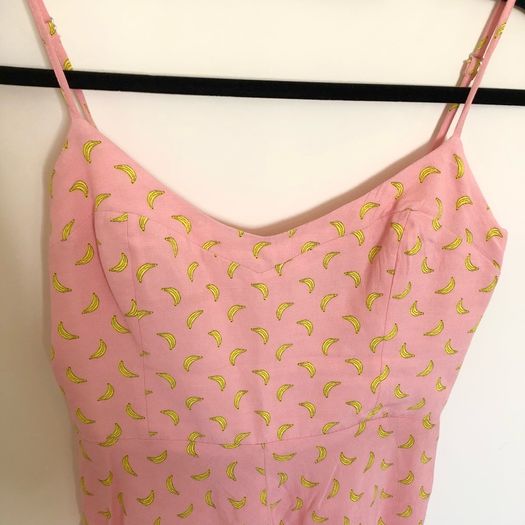 Zara banana print romper