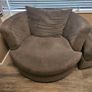 DFS Swivel chair with footstool Image 4