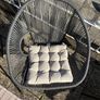 Pair of woven garden chairs Image 4