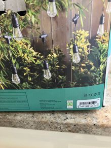 Never Used Next Set of 30 Outdoor Line Bulb Lights Mains Powered