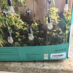 Never Used Next Set of 30 Outdoor Line Bulb Lights Mains Powered