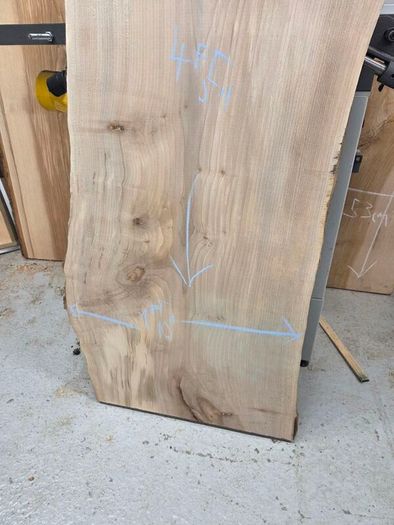 Live Edge Sycamore slab - Kiln Dried