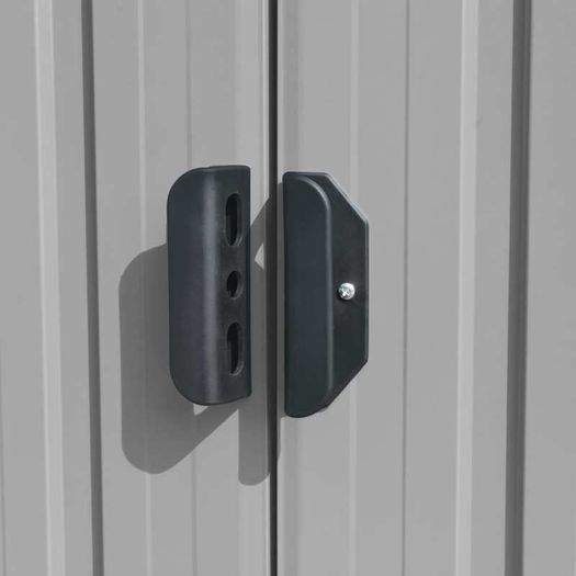 Garden Shed Grey 257 x 990x181 cm Galvanised steel