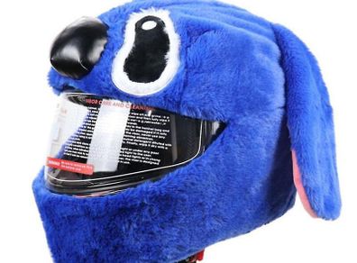 Helmet Protection Headgear Cover Cartoon Fluffy Plush Set For Motorcycle Full-Face Protective Case Motorbike Safety Trendy