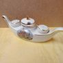 Vintage French Boat-Shaped Condiment Set Image 6