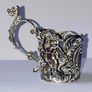 Solid Sterling Silver Spirit Cup Holder/Cert Image 5