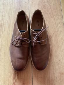 Mens Crarks Arisan Leather Shoes Size 6 1/2