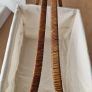 Vintage Wicker Market Basket With Lining Image 9