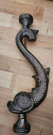3 Vintage Fish Design Legs for Furniture or Door Knockers