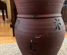 oriental vase and matching plate