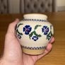 Nicholas Mosse Retired Set of 2 Blue Pansy Bud Vases Image 8