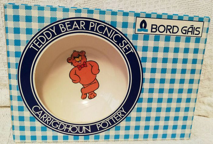 Bord Gais Teddy Bear picnic set - Carrigdhoun Pottery - Rare