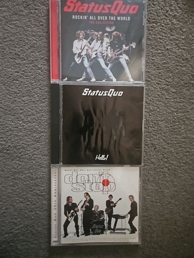 Status Quo. 3 albums Collection: Rockin' All Over The World / Hello! / Don"t Stop.
