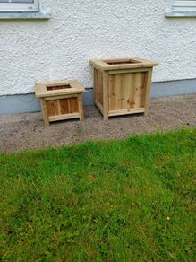 wooden planters