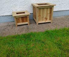 wooden planters