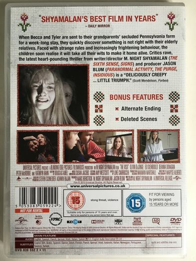 The Visit [2015] Directed By M. Night Shyamalan [Movie DVD]