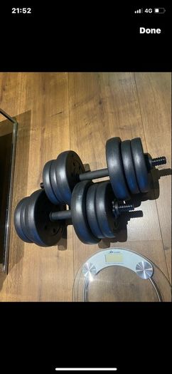 dumbbells 2x10.6kg