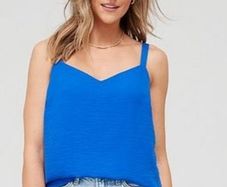 Blue Vest Top. New
