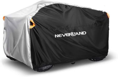 SALE | Cover,Waterproof Heavy Duty Double-sided Available Reflective Striping Adjustable Buckle Strap Windproof Quad Cover for Sun Dust UV Protection 190T XL Black Silver