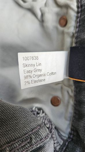 Organic Nudie Skinny Jeans Easy Grey Size 30 32