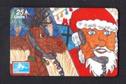 1997 Gibraltar 25 unit Christmas (Siemens - S5 (Landis &amp; Gyr (Optical)) Phonecard