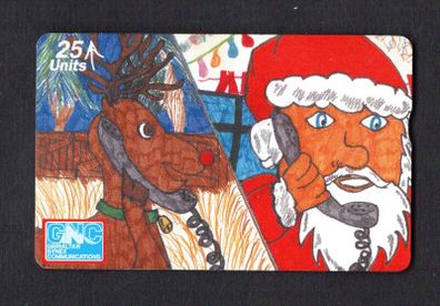1997 Gibraltar 25 unit Christmas (Siemens - S5 (Landis & Gyr (Optical)) Phonecard