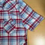 Levis Strauss Shirt Mens XXL Blue Red Plaid Western Top - Pearl Snap - White Tag Image 2