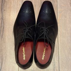 Design Loake Powers Good Year Welted Mens Black Leather Derby shoes UK 11 (NEW)