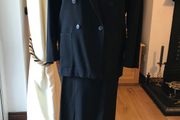 Vintage Jaeger Black Jacket and Skirt - Size 10