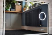 LED Bathroom Mirror Bluetooth Speakers Antifog Light Memory Function
