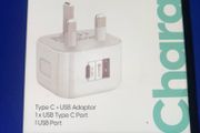 Fast Charger 20 W PD Dual USB-C and USB A Ports Quick Wall Charger Adapter