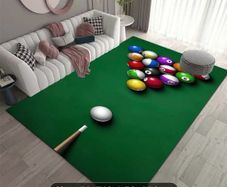 Snooker themed rug free postage