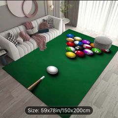 Snooker themed rug free postage