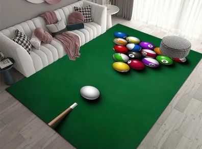 Snooker themed rug free postage