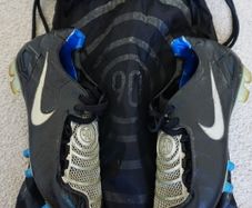 Football Boots Nike Total 90 Laser I Black/Blue (2007) Size 8.5UK FG