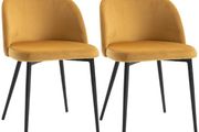 Dining Chairs Mustard Set Of 2