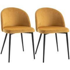 Dining Chairs Mustard Set Of 2