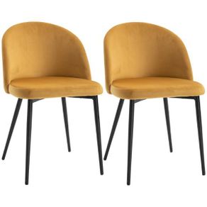 Dining Chairs Mustard Set Of 2