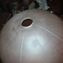 Pink frosted glass lampshade Image 3