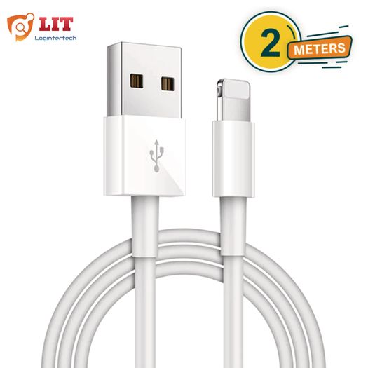 1m/2m/3m Long iPhone Charger for Apple Lightning iPhone 12 11 X 6 5 7 8 USB Cable